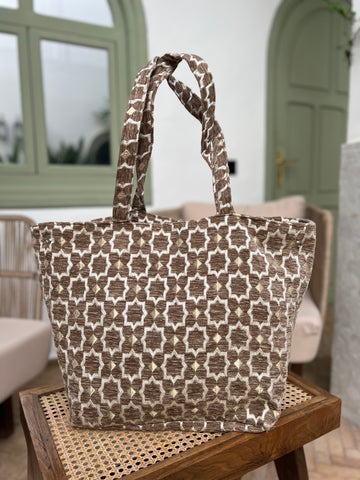 Grote tas - taupe