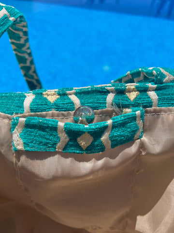 Grote tas - turquoise